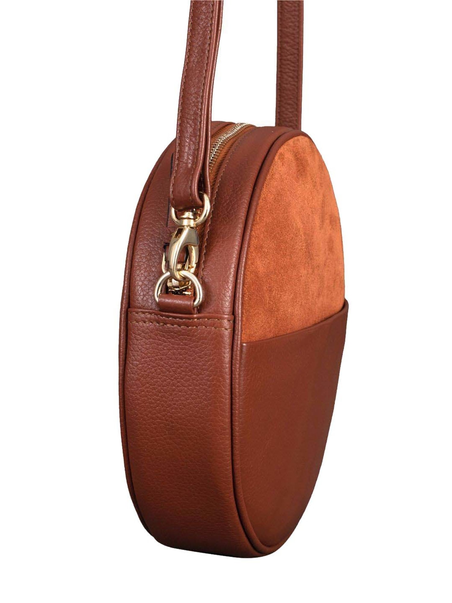 Mai Soli Tan Solid Medium Sling Handbag