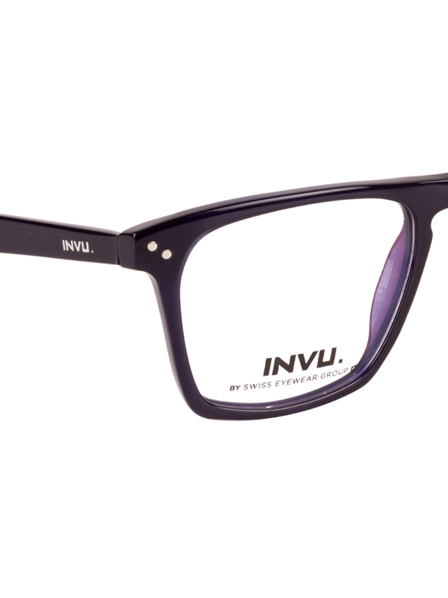 INVU A4015C Navy Full Rim Square Frame