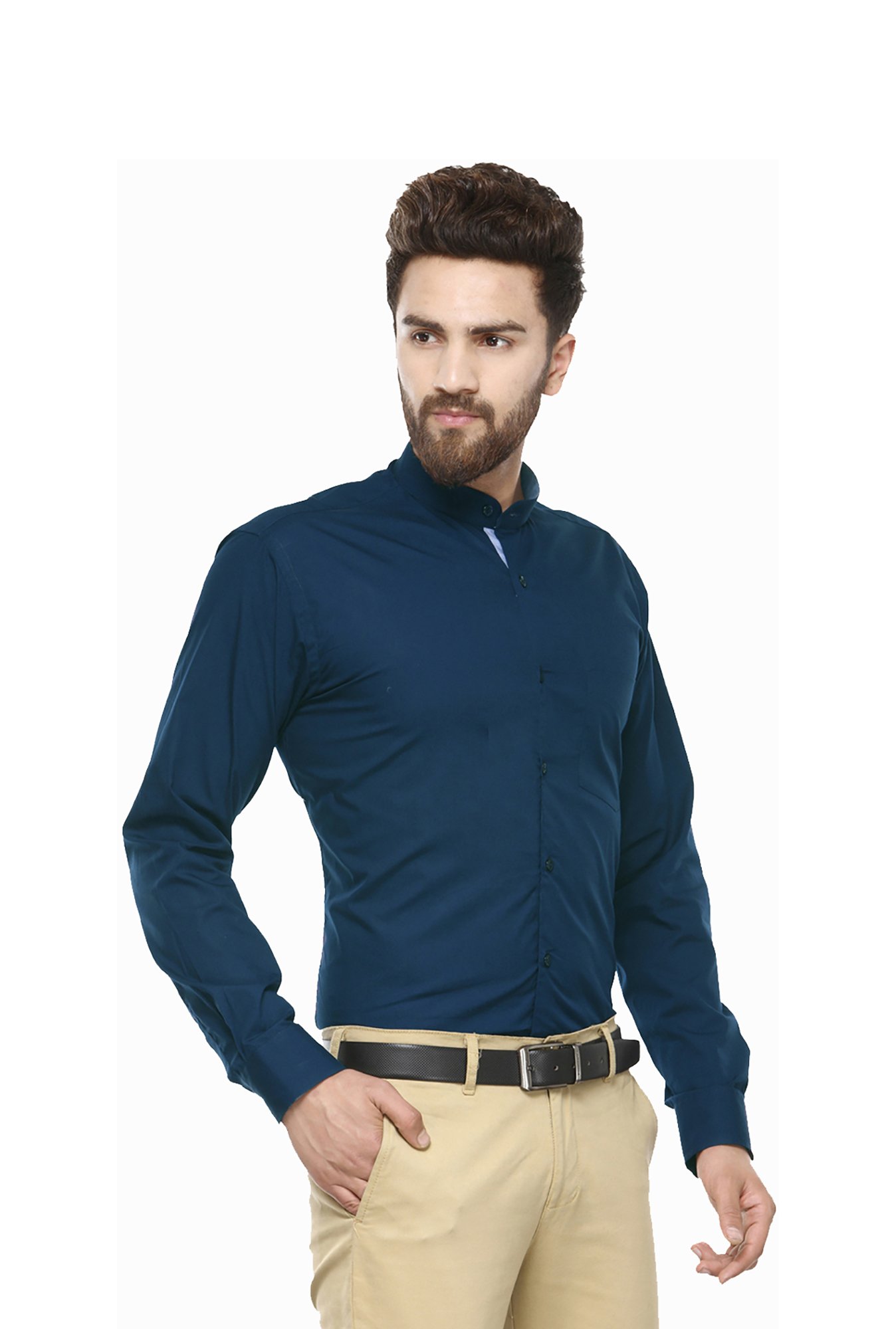 Hancock Blue Slim Fit Shirt