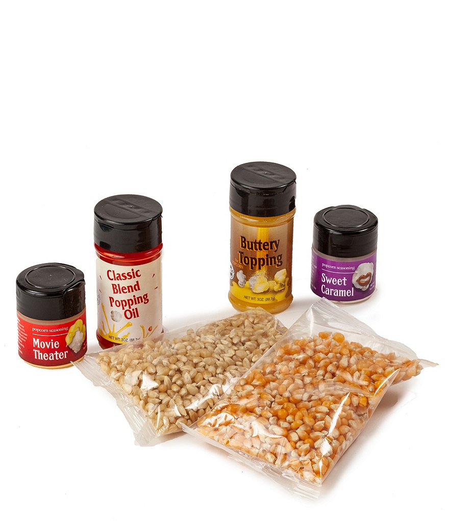 Wabash Valley Farms Stainless Steel Whirley-Pop Popcorn with Sip & Snack Set