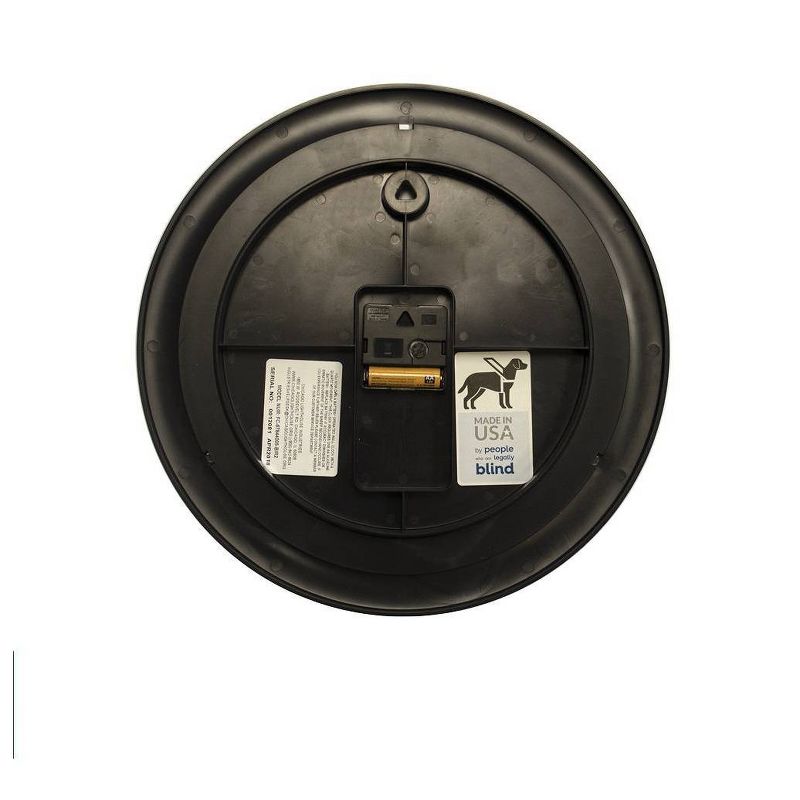 20" Metal Cut Out Roman Numeral Wall Clock Black - Patton Wall Decor