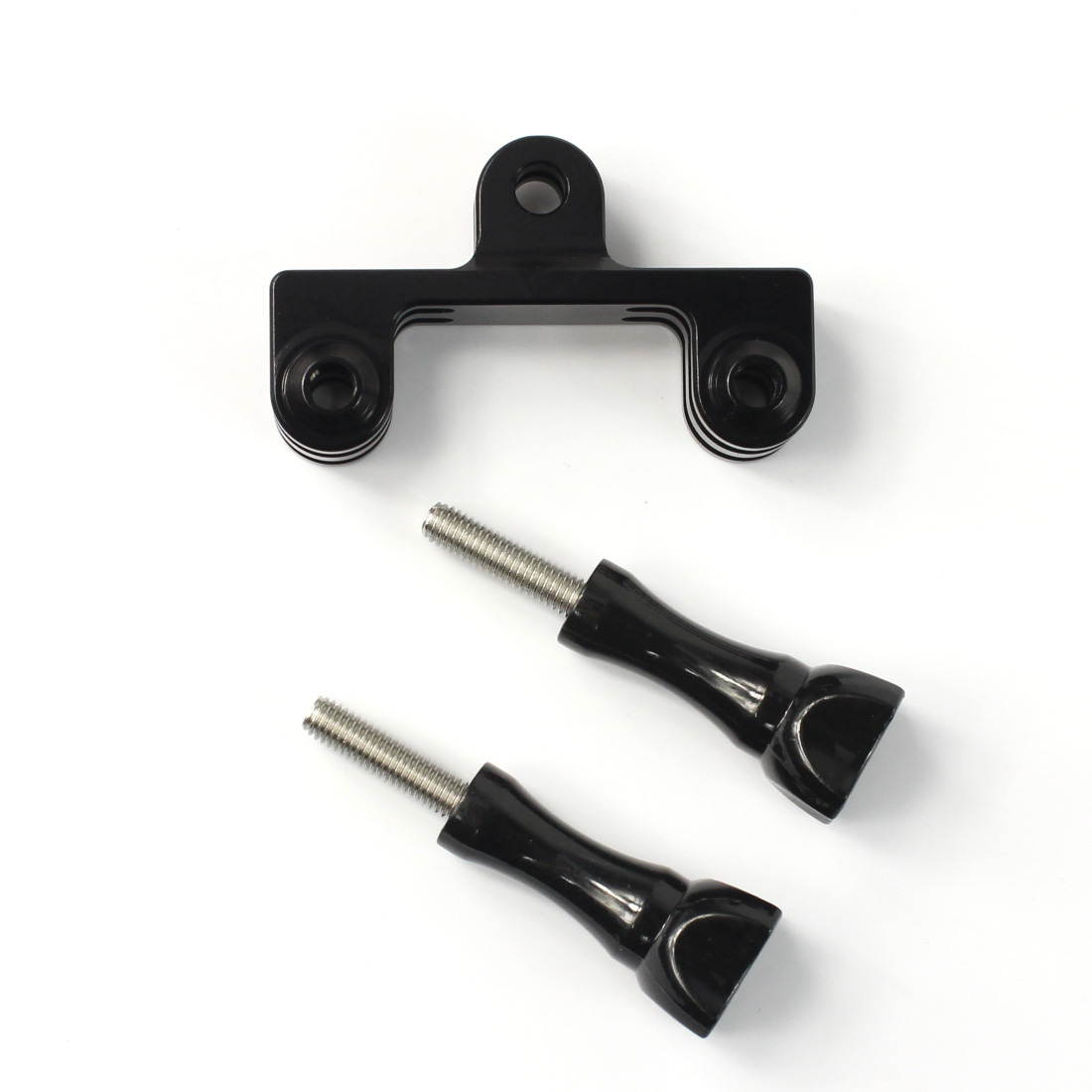 Double Dual Bracket Tripod Holder with Screw Mount Adapter for Gopro Hero 4 / 3+ / 3 SJ4000 Xiaomi Yi Sport Camera