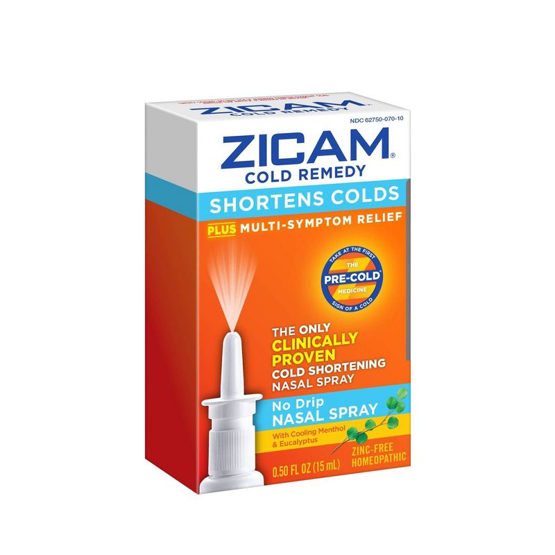 Zicam Cold Remedy Nasal Spray - Cooling Menthol & Eucalyptus - 0.5 fl oz