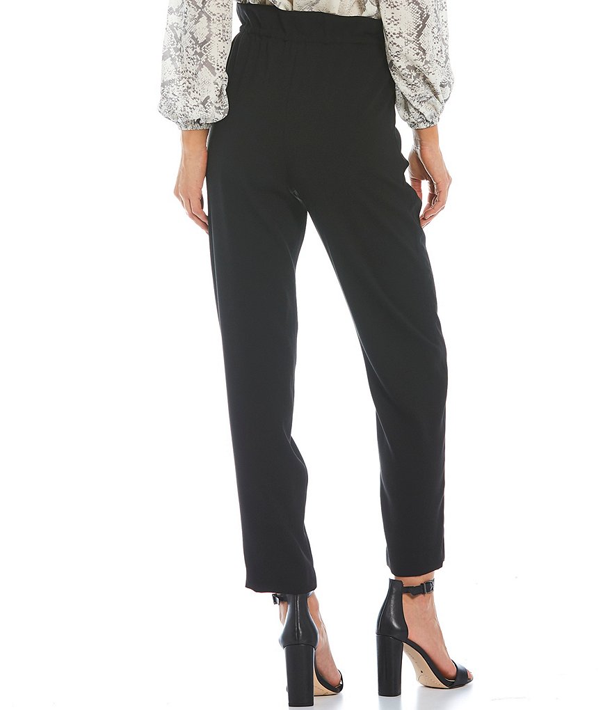 Gianni Bini Full Length High Rise Waist Tie Detail Pants