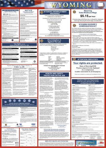 NMC LLP-WY-LABOR LAW POSTER, WYOMING, 39X27 (1 EACH)