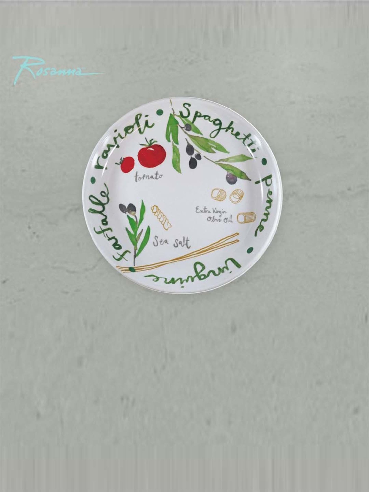 Rosanna Multi Cook Eat Love Medium Printed Serving Bowl