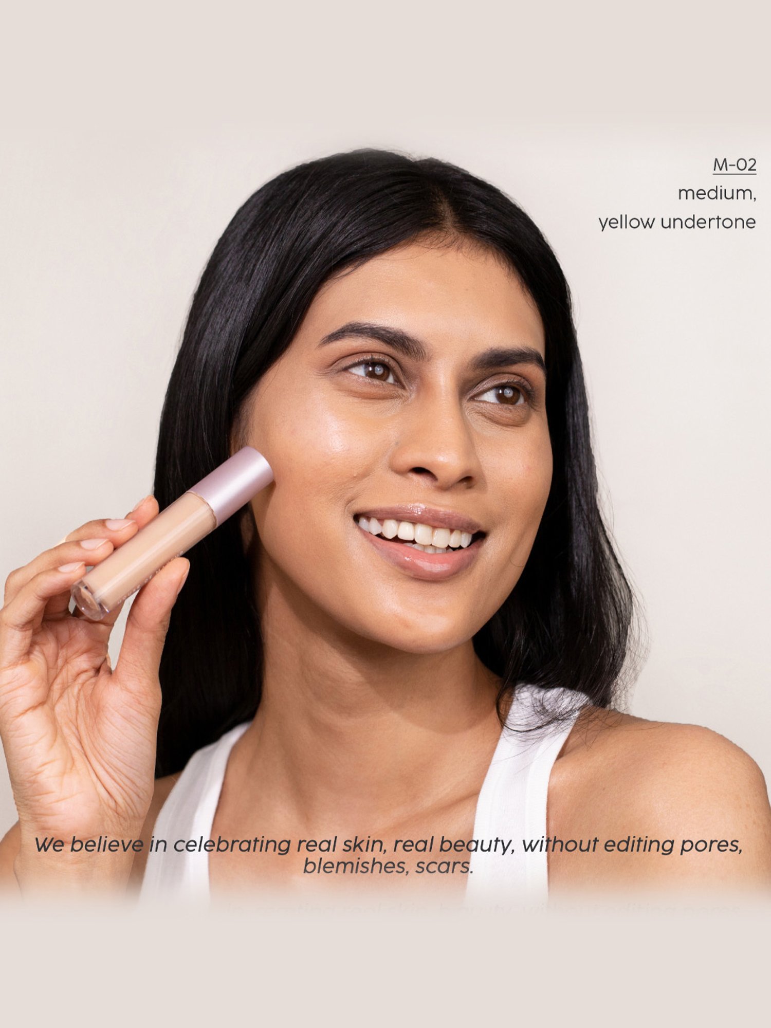 House of Makeup Zoom In Crease-Free Creamy Concealer M02-Medium Skin Tone - 6 ml