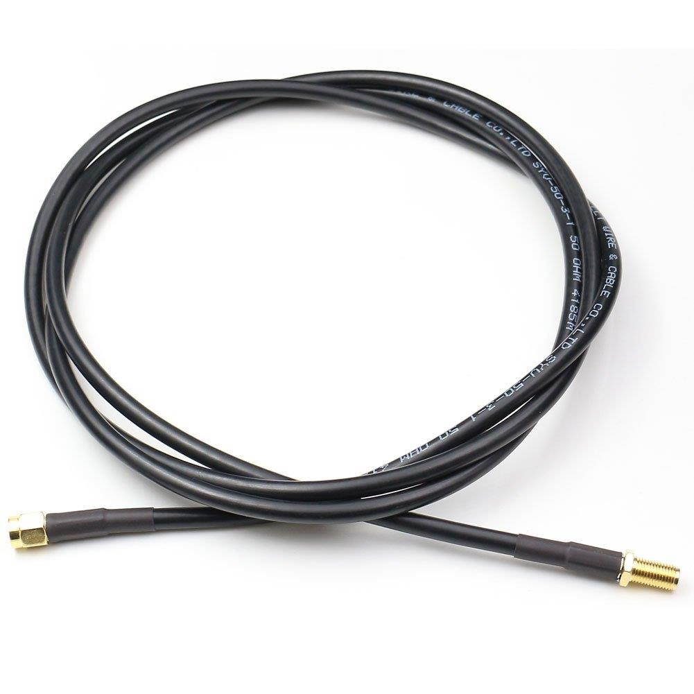 ANHAN SMA Male to SMA Female Low-Loss Coax Extension Cable RF Connector Pigtail Cable 4.9Ft/1.5M 1Pack