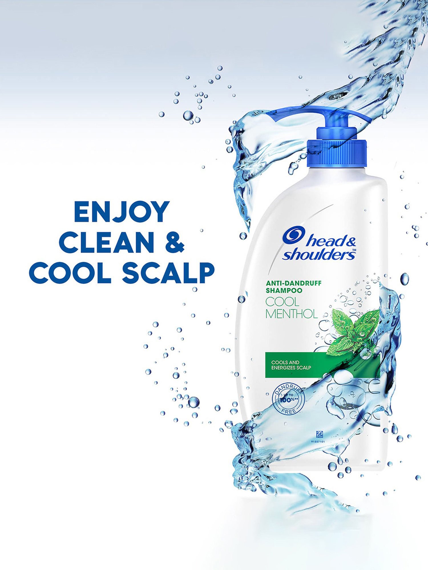 Head & Shoulders Cool Menthol Anti-Dandruff Shampoo - 650 ml