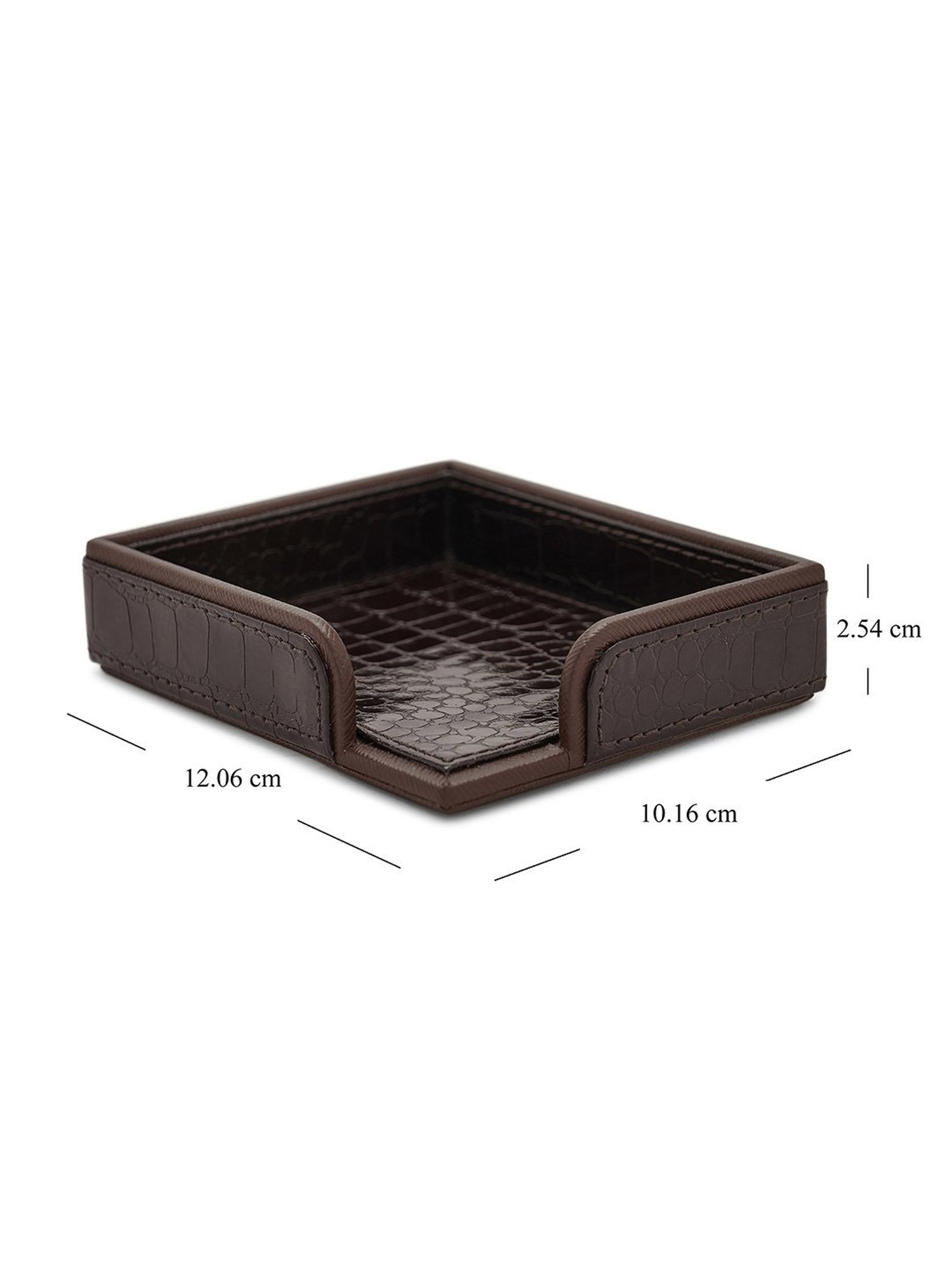 Pure Home and Living Brown Polypropylene Textured Desk Blotter