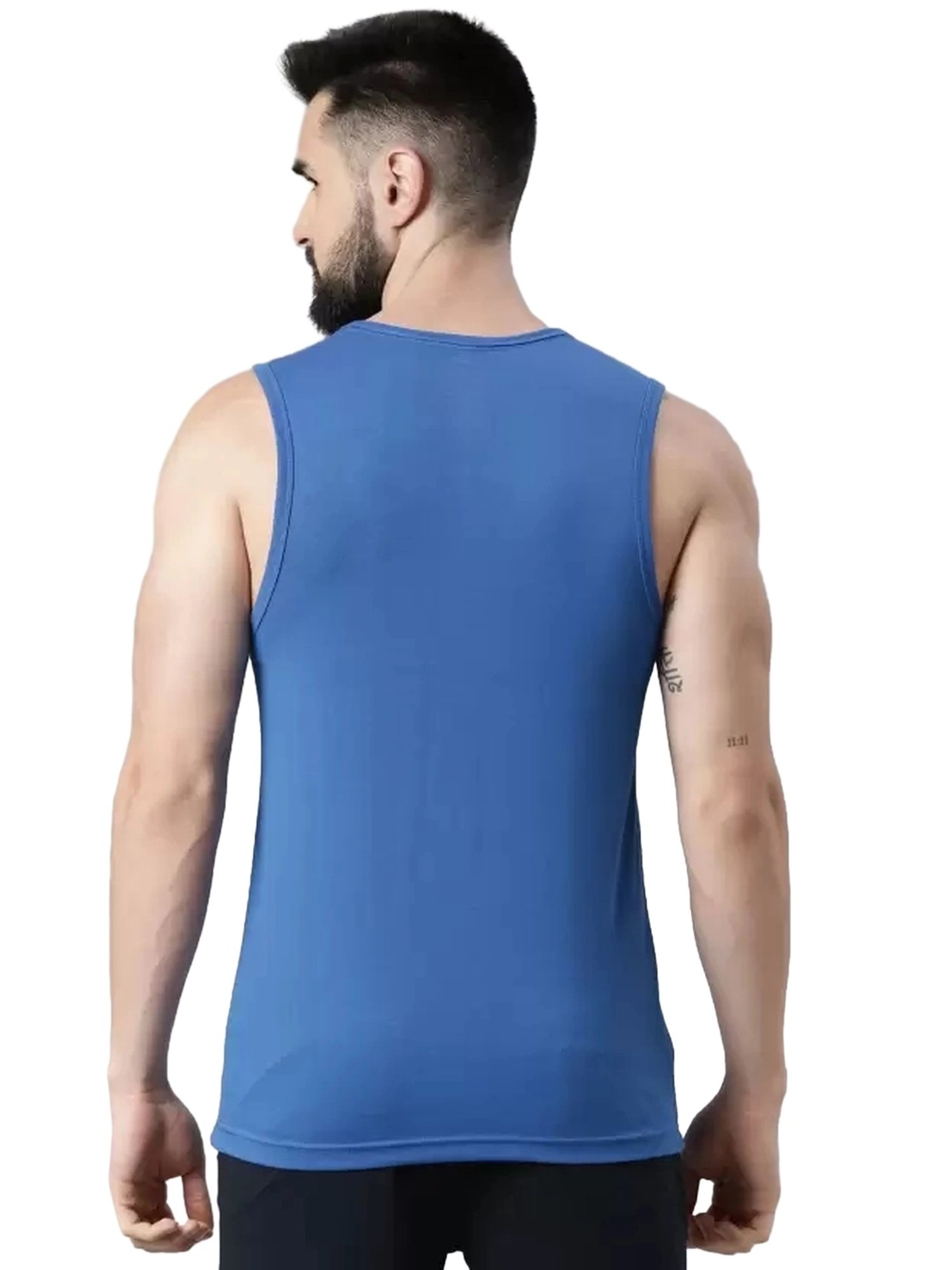 Force NXT Multicolored Cotton Regular Fit Printed Vest - Pack Of 3