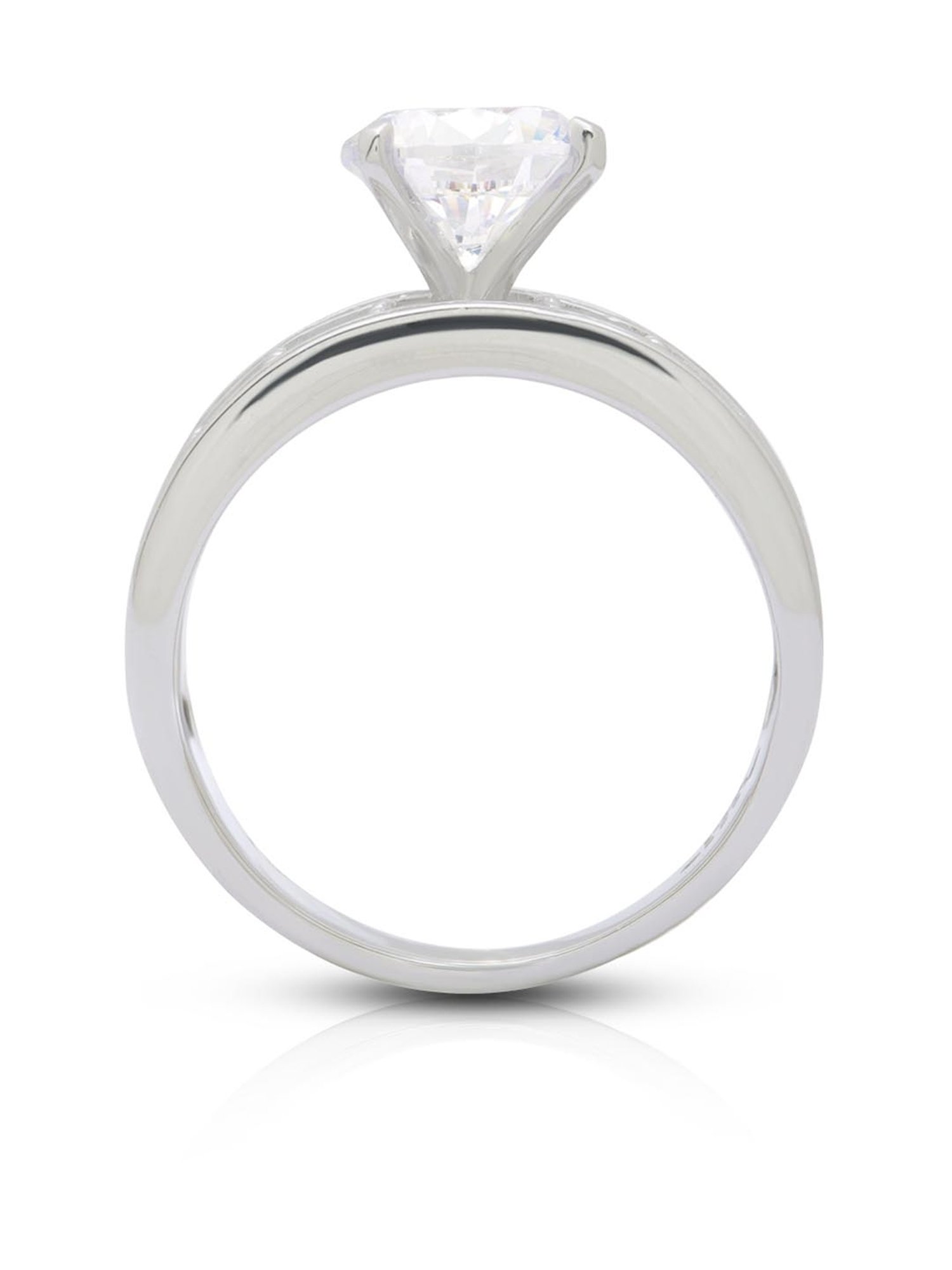 Anayra 92.5 Sterling Silver Sparkling Ring for Women