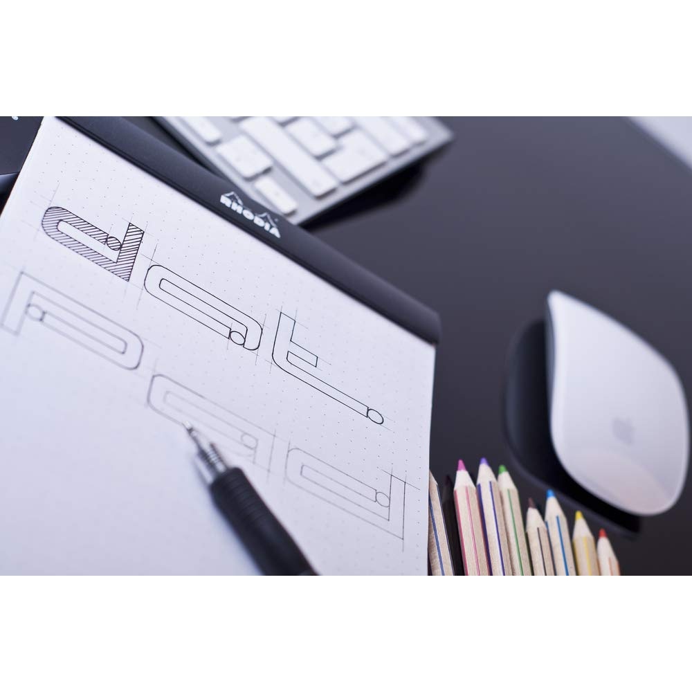 Rhodia No.16 A5 6 x 8 1/4 80 Sheet, Dot Pad, Orange