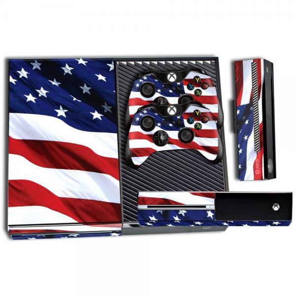Microsoft Xbox ONE  Console Skin plus 2 Controller Skins - Stars & Stripes