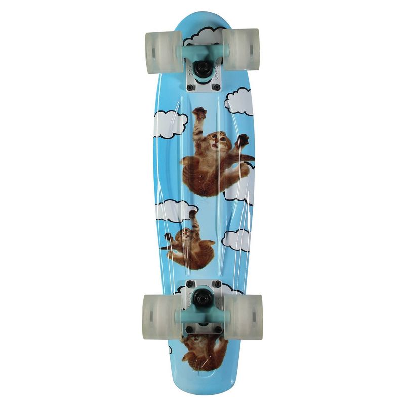 Kryptonics 22.5" Originals Sky Cats Skateboard - Blue