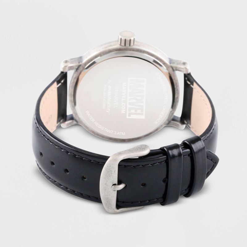 Men's Marvel Knight Present Punisher Antique Watch - Black