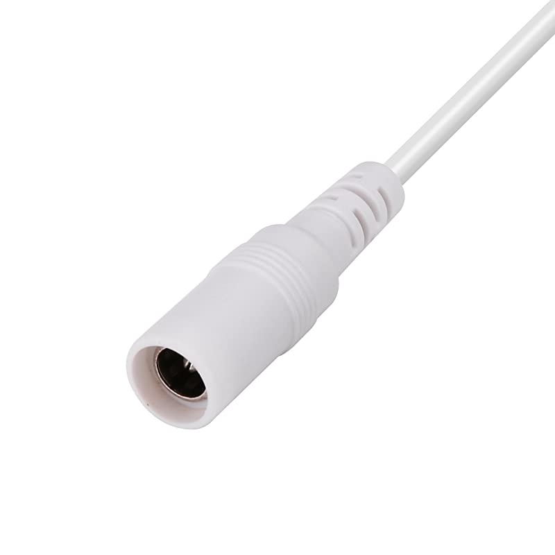 Power Extension Cable 33ft 21mm x 55mm Compatible with 12V DC Adapter Cord for CCTV Security Camera IP Camera Standalone DVR 33ftDC55mm Plug White