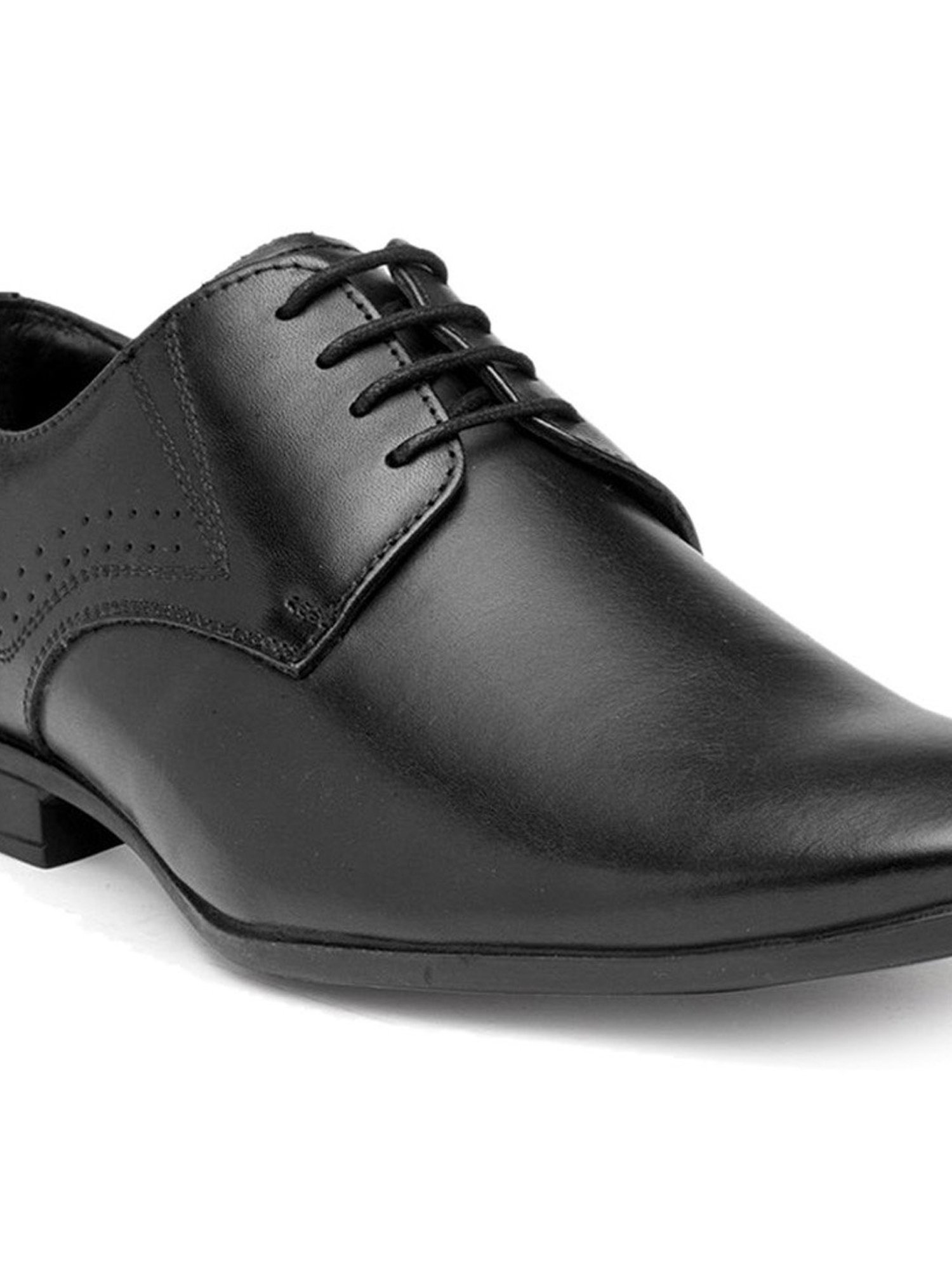 Teakwood Leathers Men's Black Derby Shoes