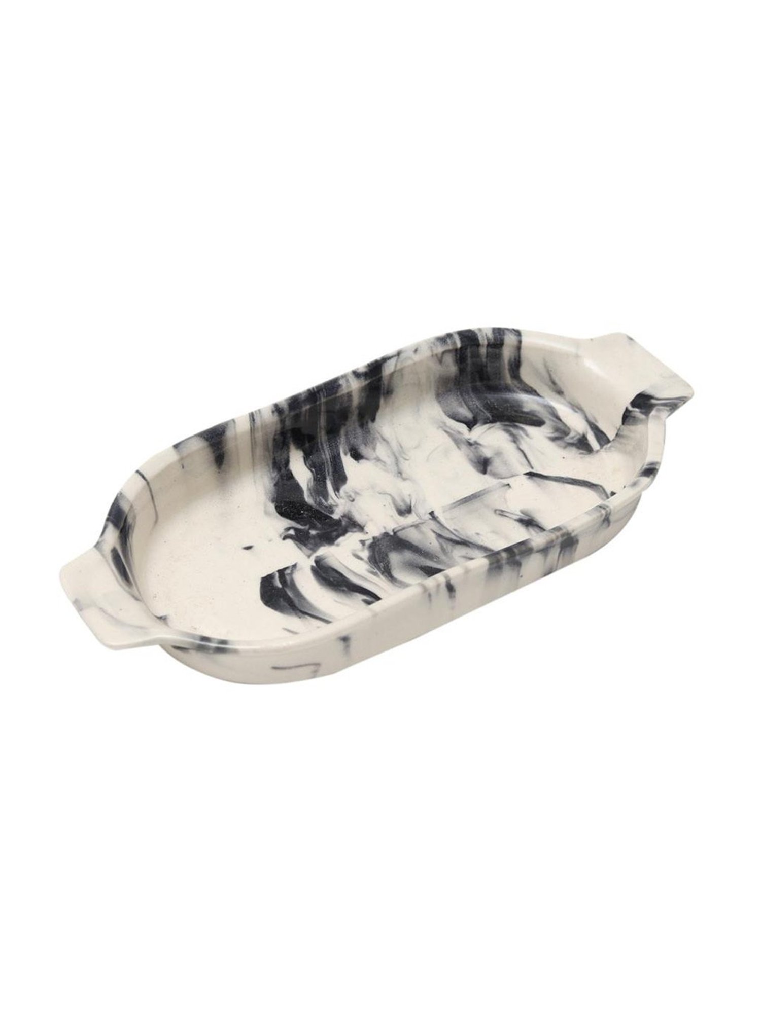 Unravel India Vintage Chronical of Italy Multicolor Ceramic Tray & Spoon