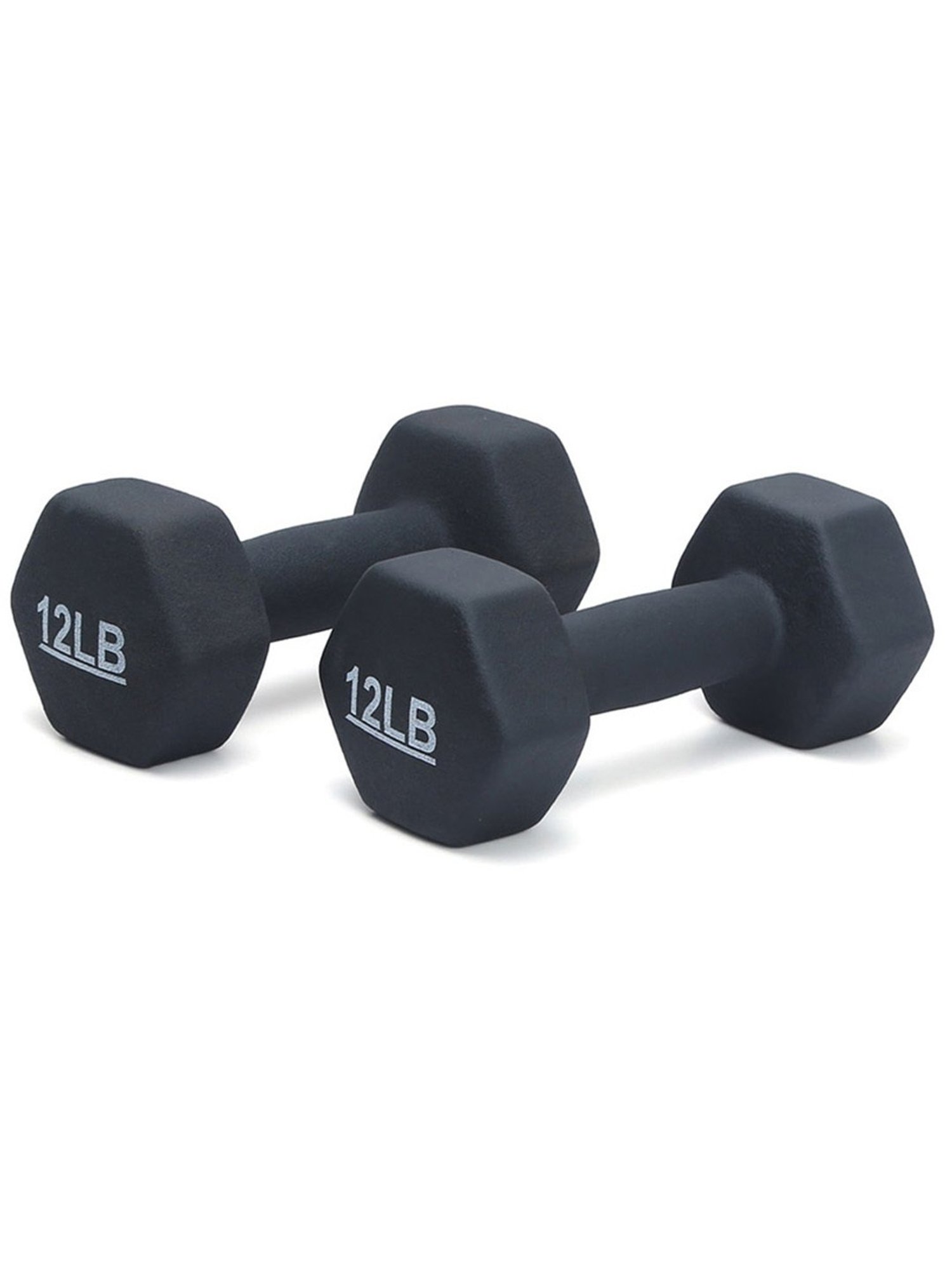 BIGBULL Rubber Coated Solid Hex Dumbbell (Pack Of Two) (2.5 Kg x 2pc (Total = 5 kg))