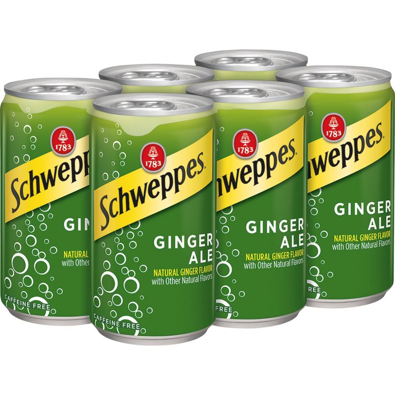 Schweppes Ginger Ale - 6pk/7.5 fl oz Cans