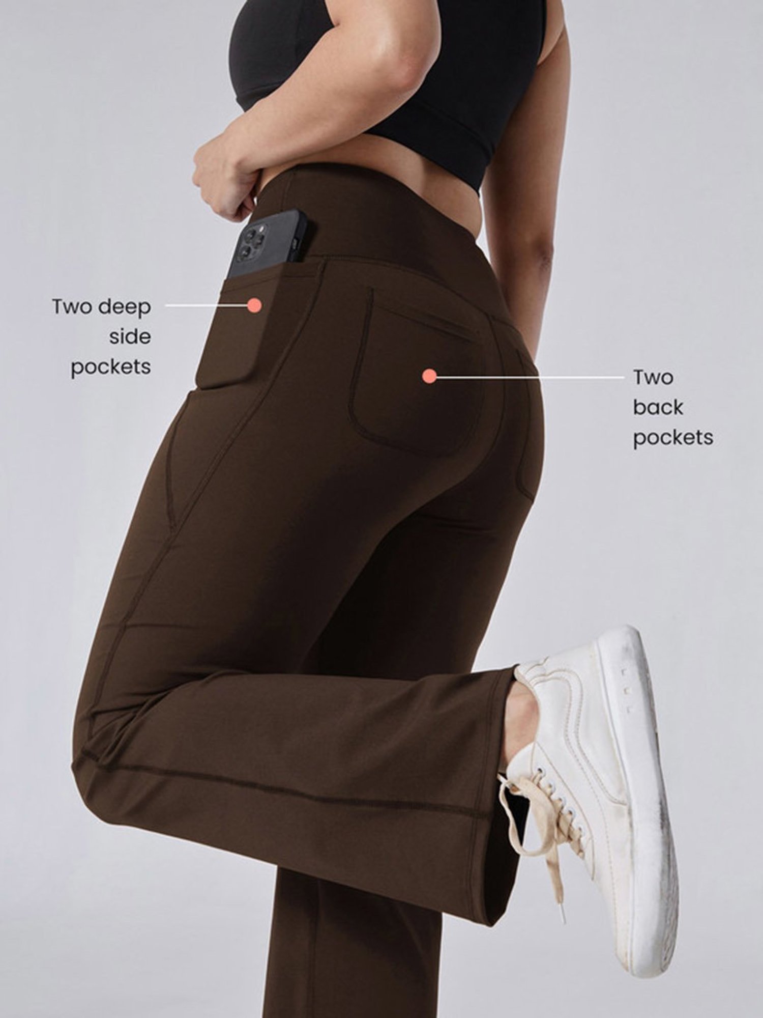 BlissClub Brown The Ultimate Flare Pants - Tall