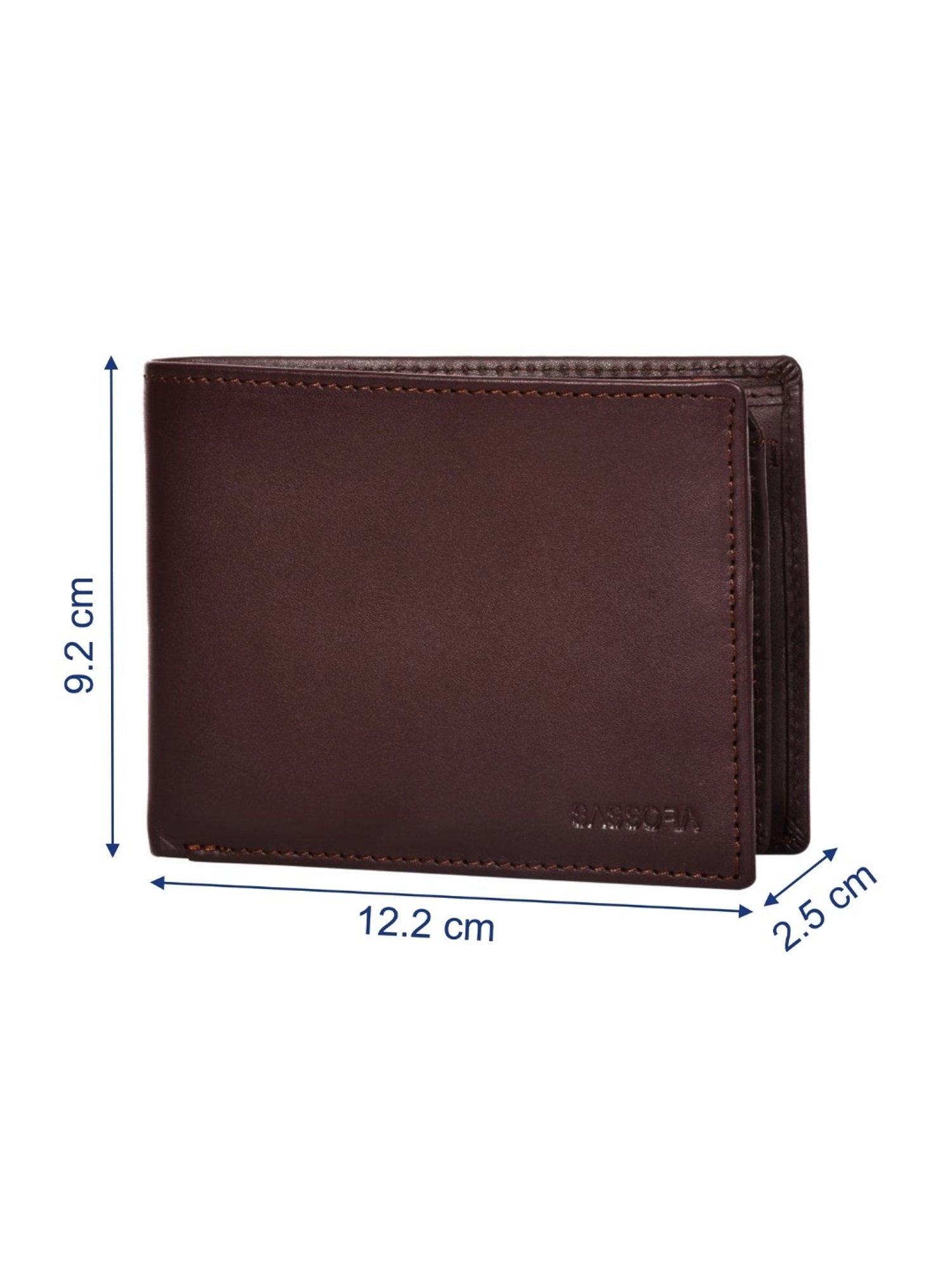 SASSORA ARLO Brown Leather Bi-Fold Wallet