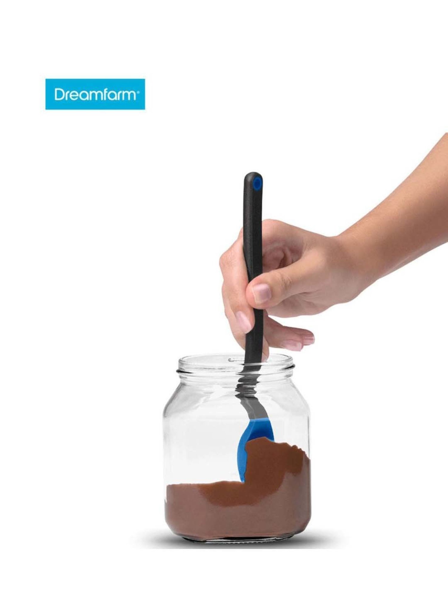 HAZEL Silver Stainless Steel Spatula with Beveled Edge