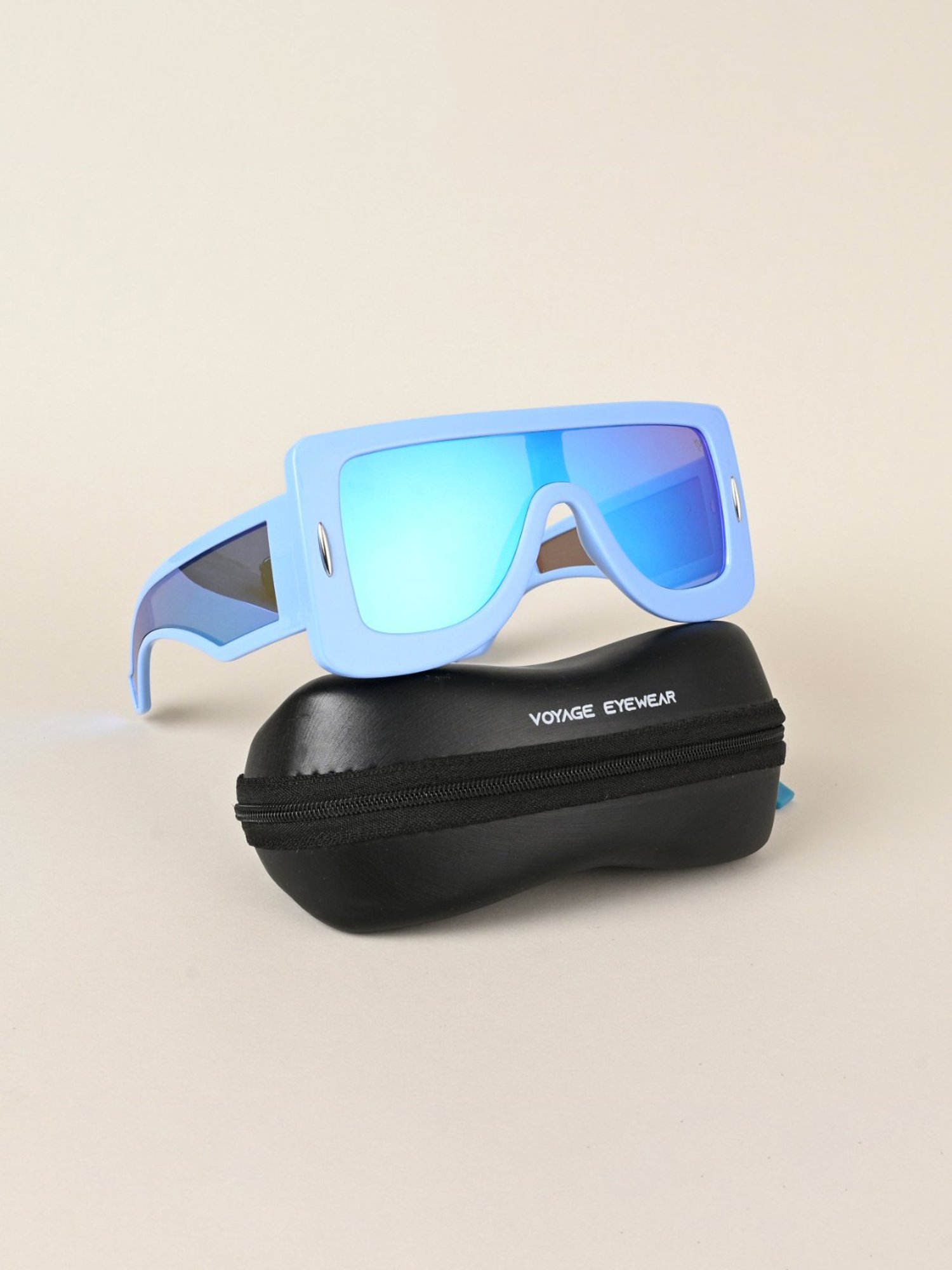 Voyage Sky Blue Wayfarer UV Protection Unisex Sunglasses
