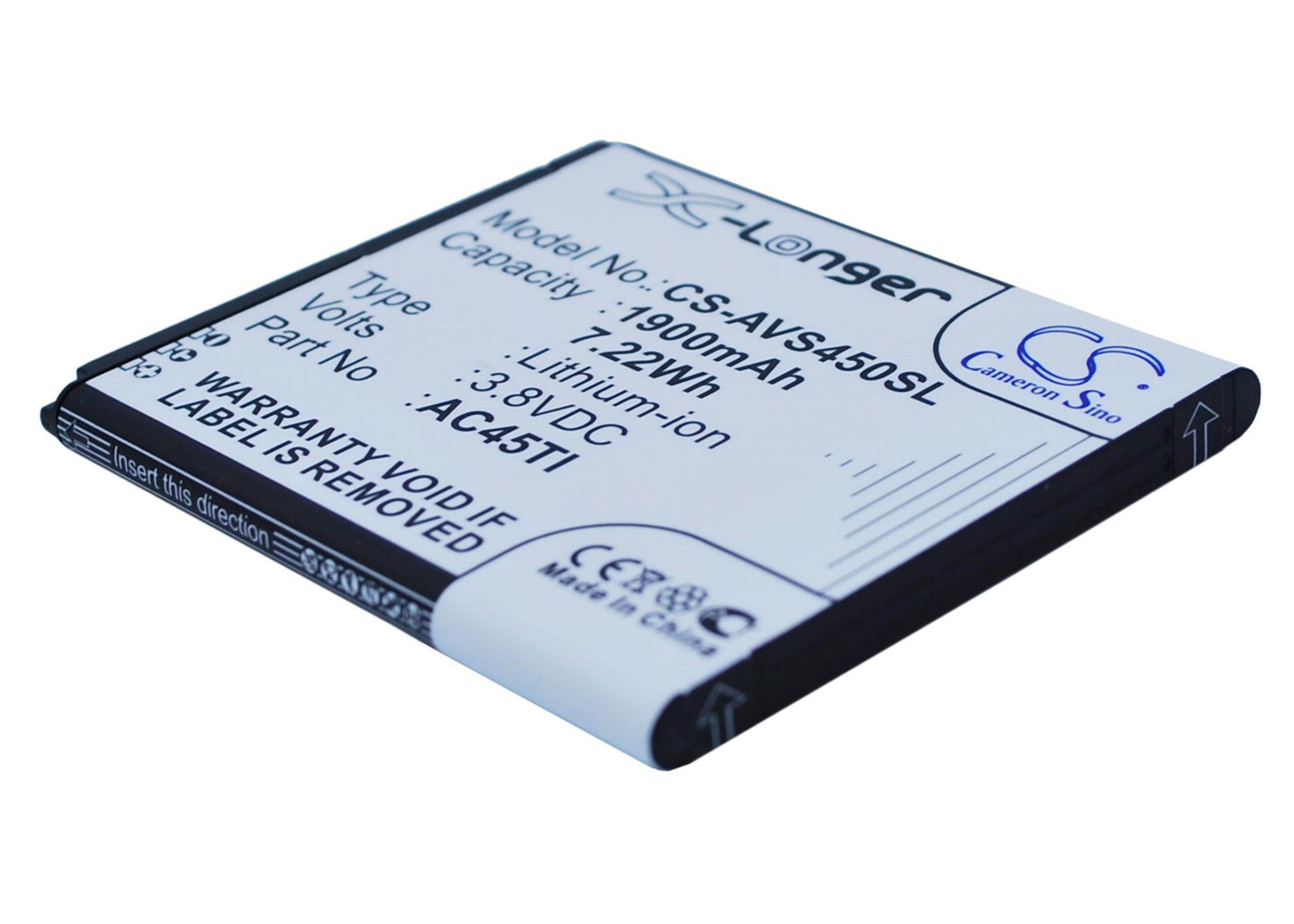 1900mah battery for Archos 45 Titanium p/n AC45TI