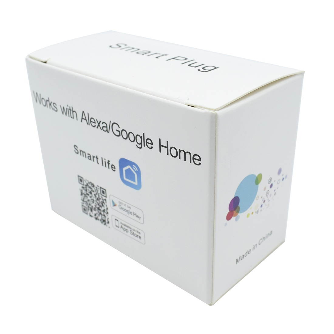 Smart Plug, 10A WiFi 2.4GHz APP Remote Control Timing Smart Socket Works with Alexa & Google Home, AC 110-250V