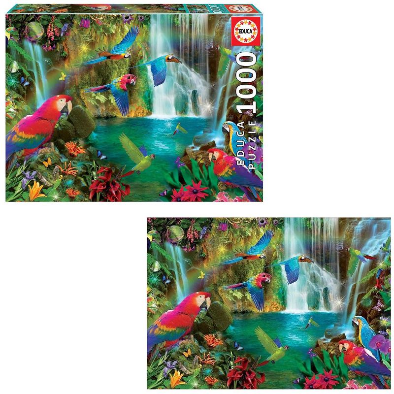 Educa Borras Tropical Parrots 1000 Piece Jigsaw Puzzle