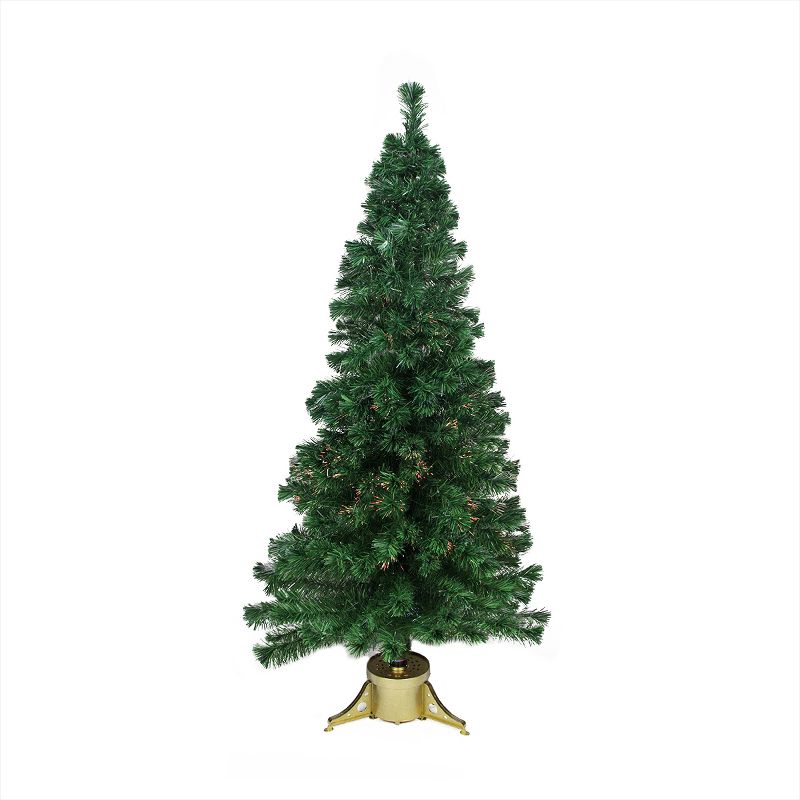 Northlight 4' Prelit Artificial Christmas Tree Color Changing Fiber Optic - Multi Lights