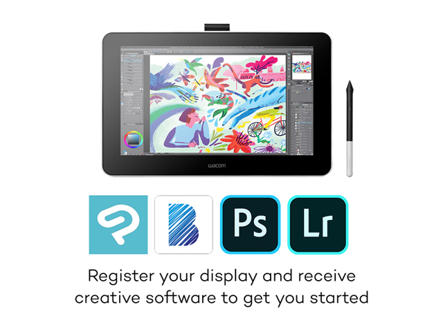 Wacom One Digital Drawing Tablet with Screen, 13.3 inch Graphics Display for Art and Animation Beginners (DTC133W0A)