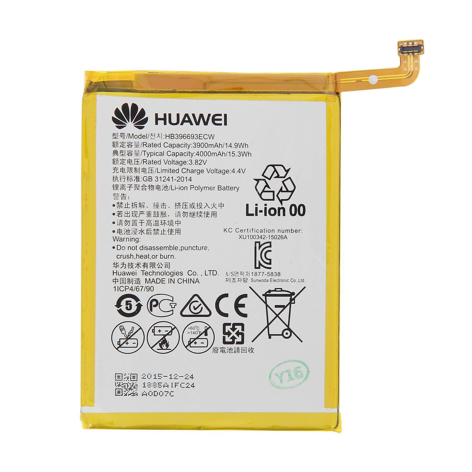 OEM Huawei Mate 8 Replacement Battery MT8-TL00/01 HB396693ECW 3900mAh + Tools