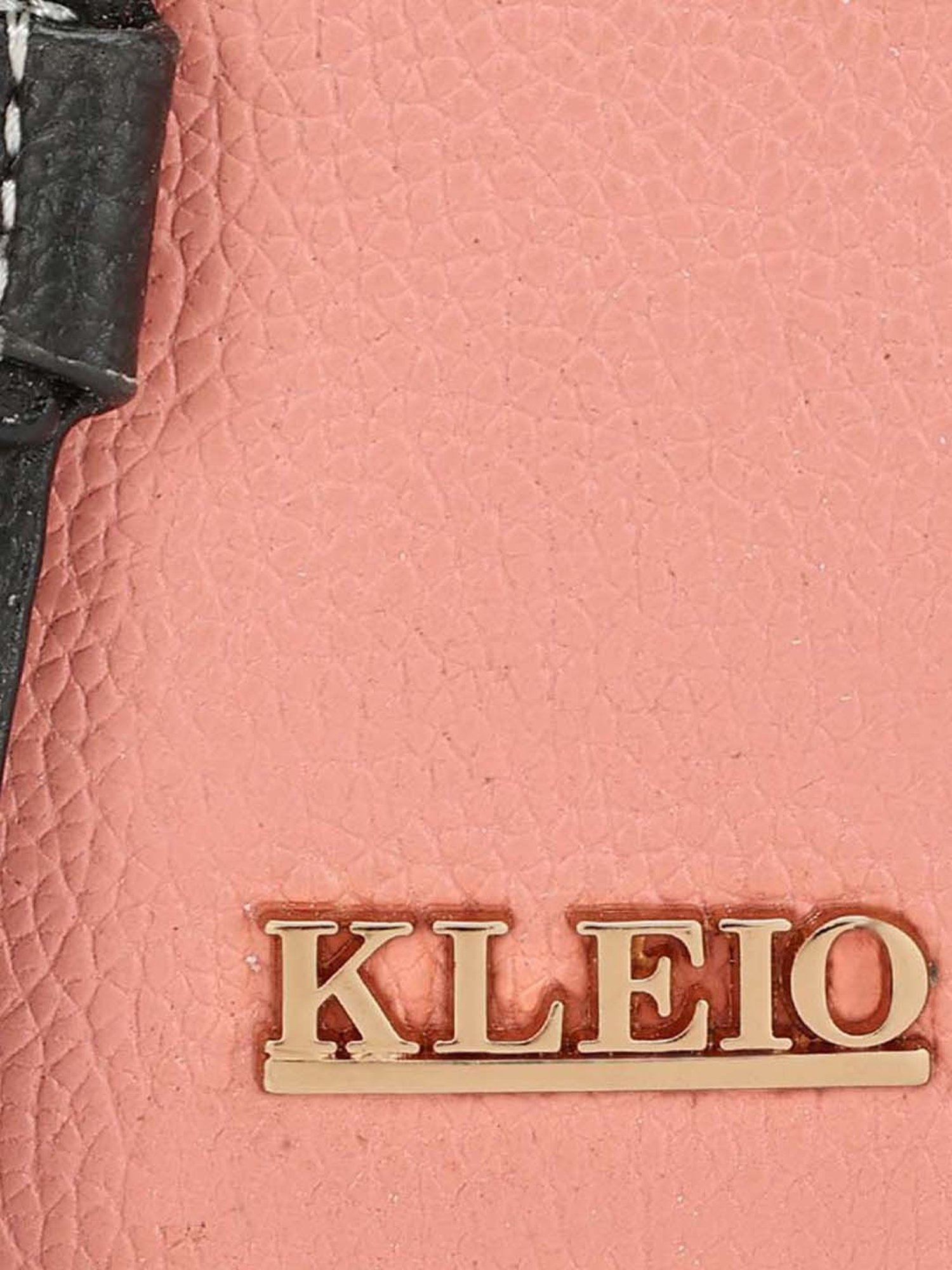 KLEIO Peach Solid Card Holder