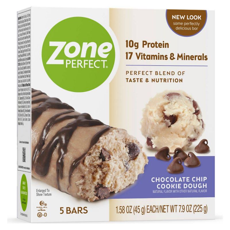 ZonePerfect Protein Bar Chocolate Chip Cookie Dough - 5 ct/7.9oz