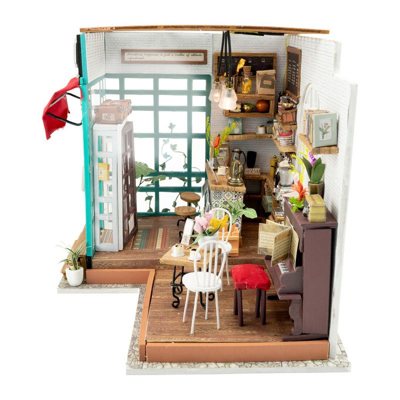 Hands Craft DIY 3D Wooden Puzzles - Miniature House: Simon's Coffee