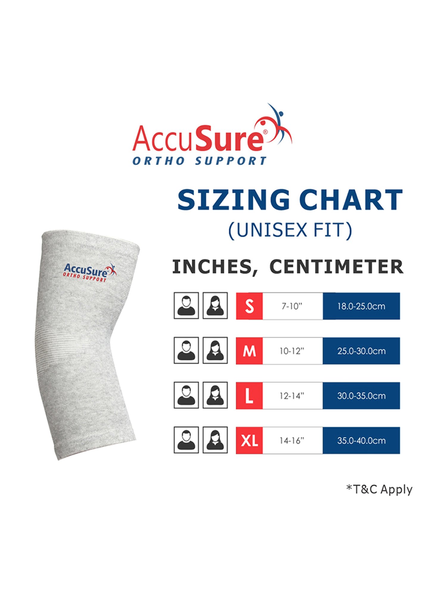 AccuSure Pair of Bamboo Yarn 4 Way Stretchable Bi-Layered Construction Elbow Compression Support-XL