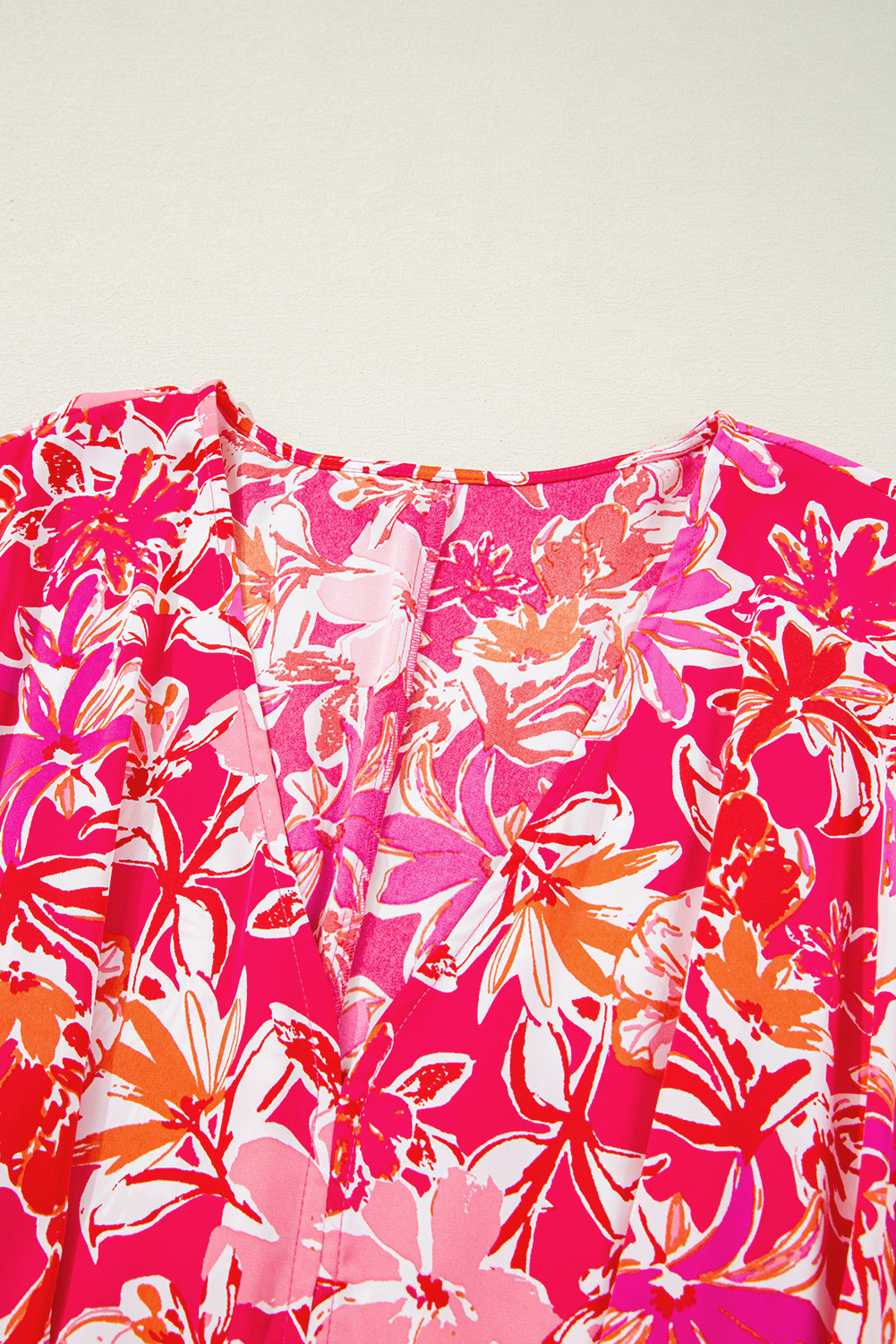 Black Leopard Patchwork Split Neck Ruffle Plus Size Dress