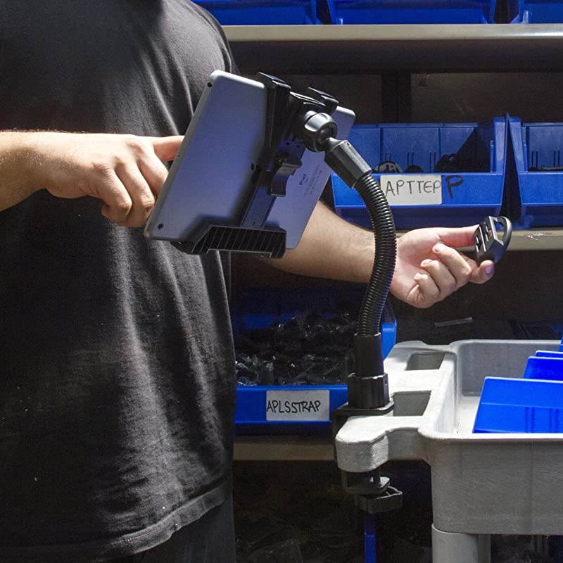 TabDock Flexpro Clamp- Heavy Duty C-Clamp Mount for All 7" - 10" Tablets ( iPad , Nexus, Samsung Galaxy Tab ) for Desks, Tables, Wheelchairs, etc : Great for Homes, Schools, Offices, Hospitals