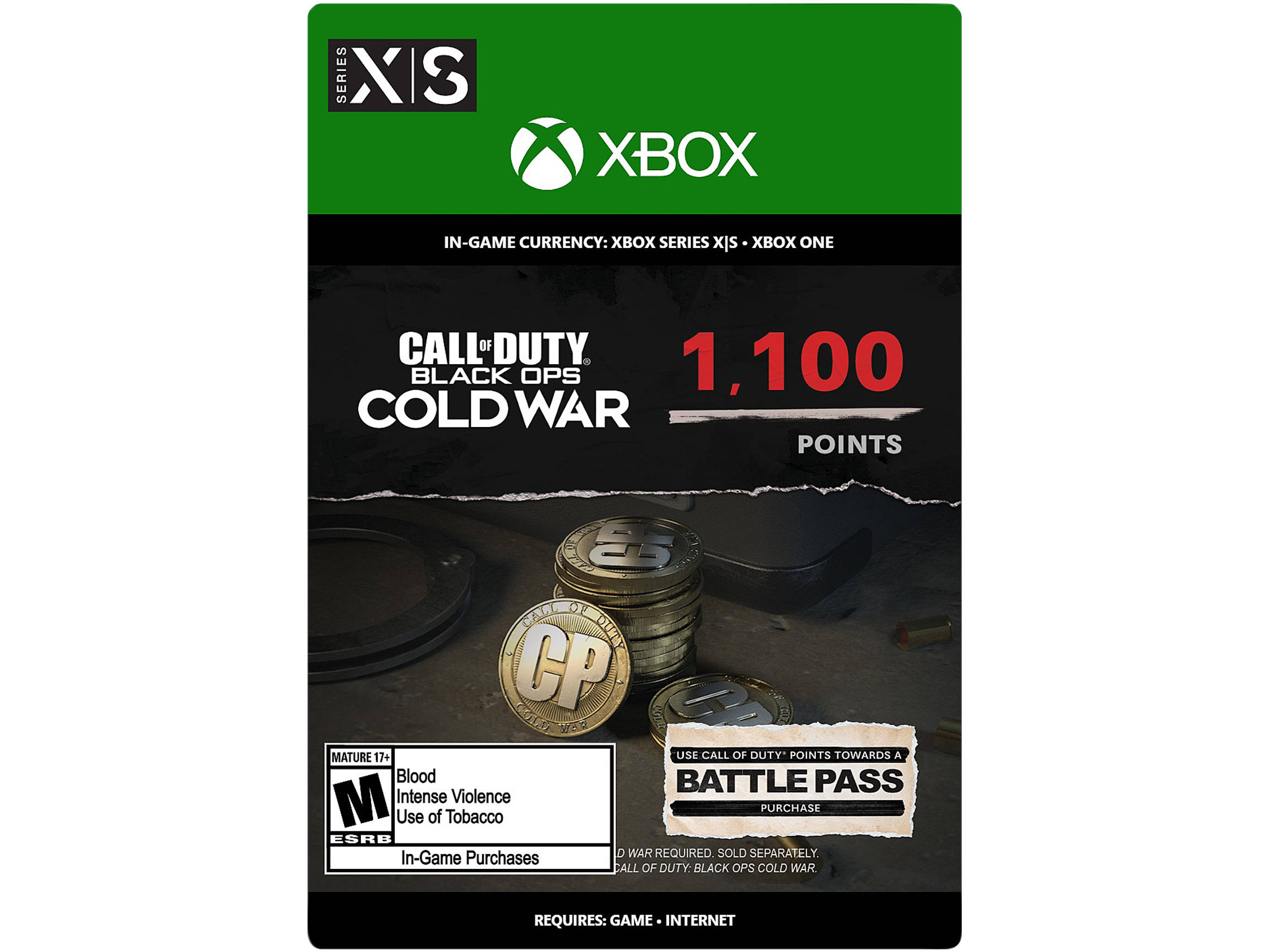Call of Duty: Black Ops Cold War - 1,100 Points Xbox Series X | S / Xbox One [Digital Code]