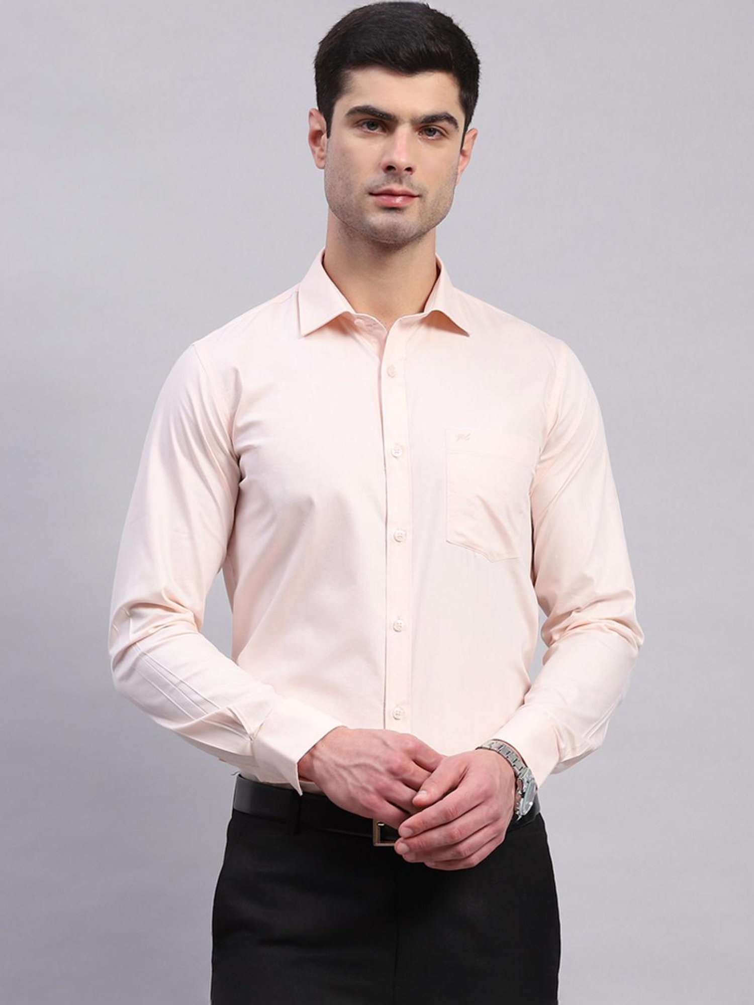 Arrow Sport Dark Green Cotton Slim Fit Shirt