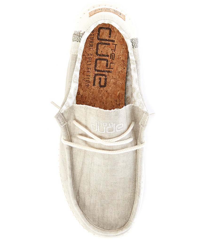 Hey Dude Men's Wally Linen Washable Chukka