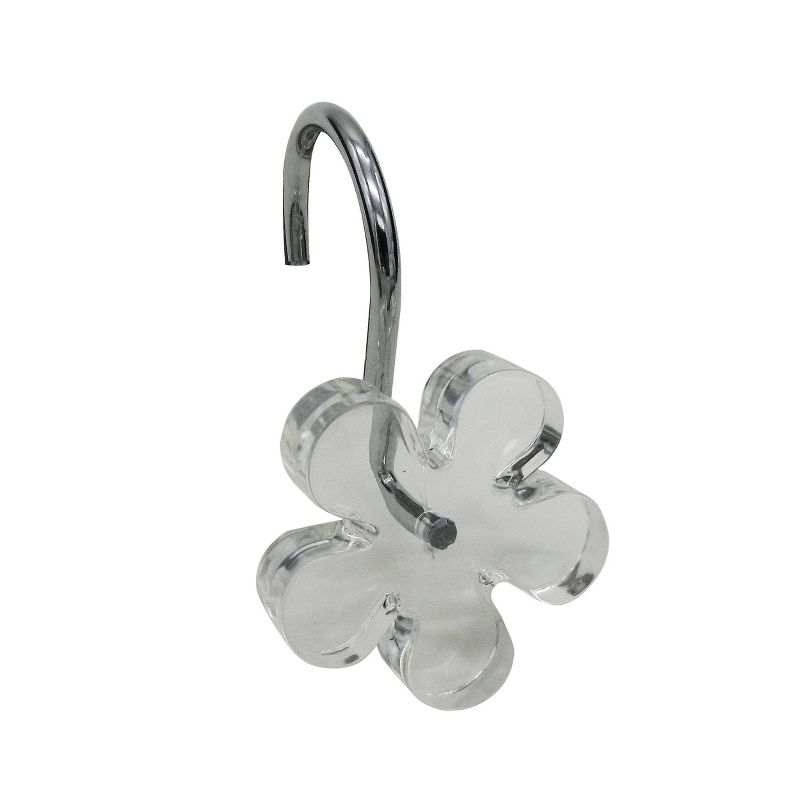 Shower Curtain Hooks Elegant Home Fashion Medium Clear