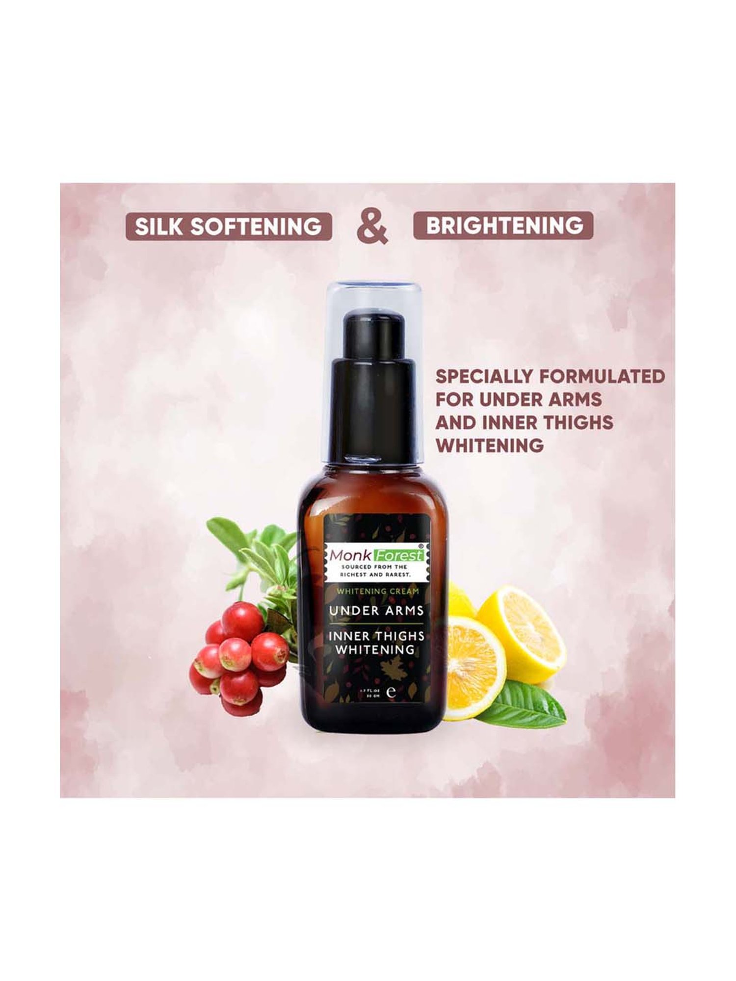 Monk Forest Underarms And Inner Thigh Skin Brightening Cream - 50 gm