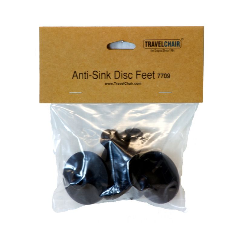 TravelChair 7709 Anti Sink Disc Feet for Portable Shock Cord Style Outdoor Chairs, Set of 4