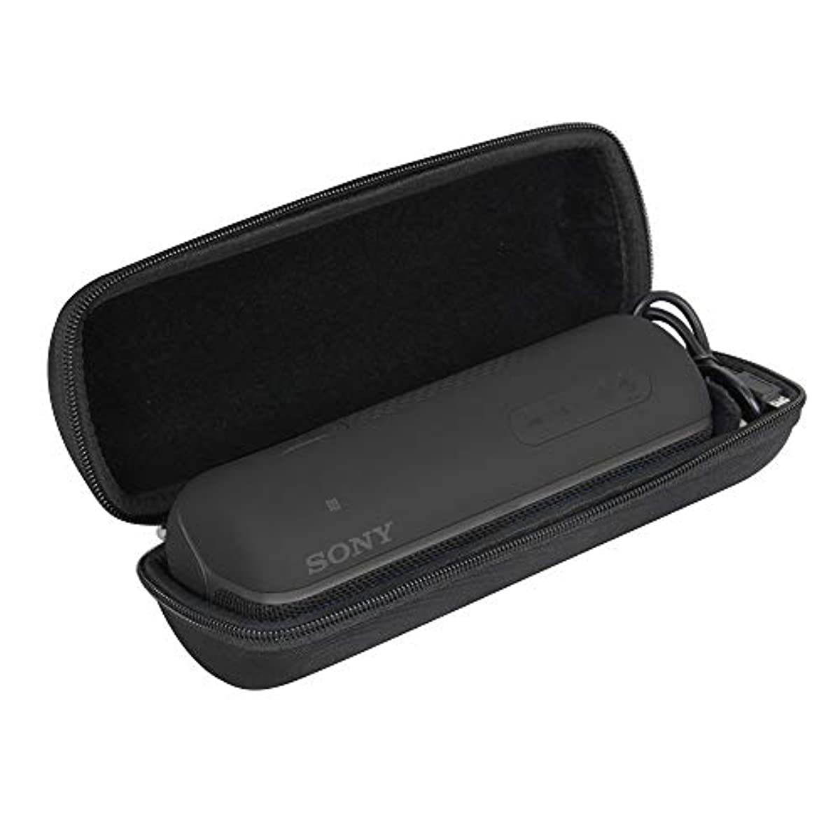 Hermitshell Hard EVA Travel Case for Sony SRS-XB22 SRSXB22 Extra Bass Portable Bluetooth Speaker (Black)