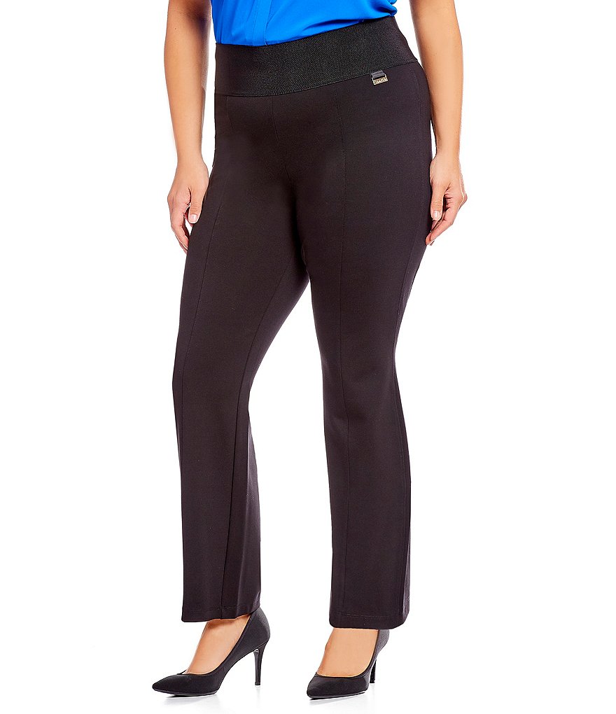 Calvin Klein Plus Size Wide Waist Straight Pant