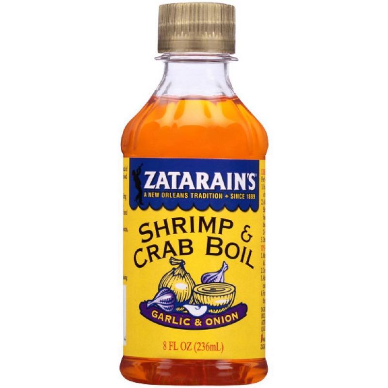 Zatarain's Liquid Shrimp & Crab Boil Garlic & Onion 8oz